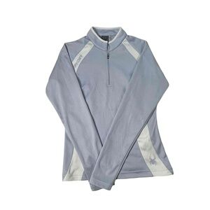 Spyder Women's Long Sleeve Zip Front Blue-Grey Slim Fit‎ Light Weight Jacket S